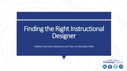 finding the right instructional designer